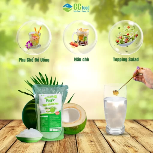Thạch Dừa Non Pura Túi 500gr - Hình ảnh 5