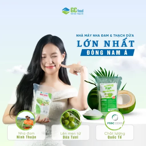 Thạch Dừa Non Pura Túi 500gr - Hình ảnh 4